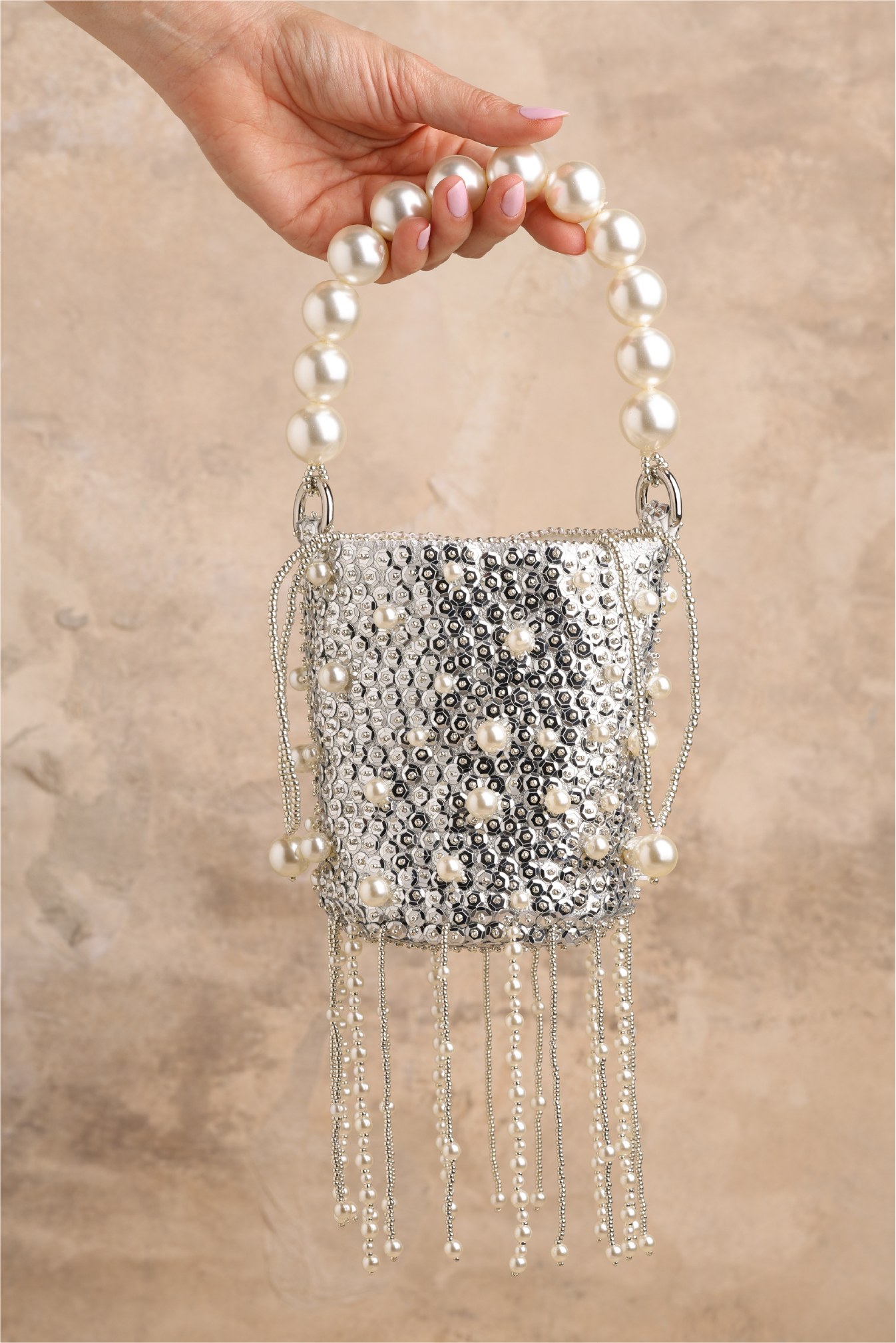 Silver Love Bag