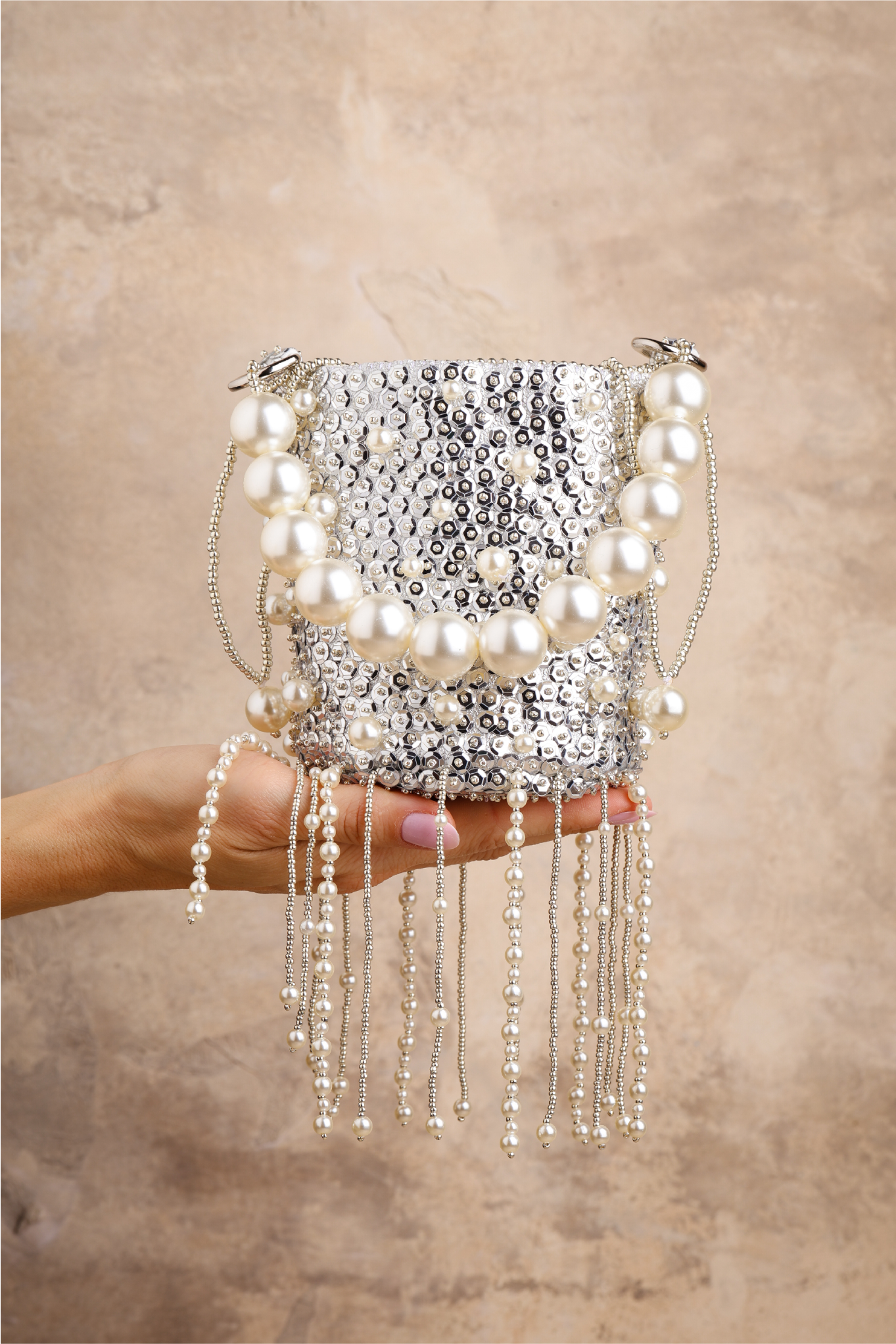 Silver Love Bag